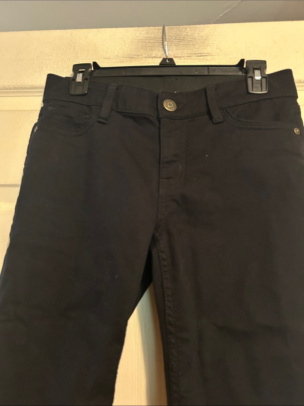 Liz Claiborne Black Mid Rise Sara Crop Jeans Size 2 - Picture 2 of 9